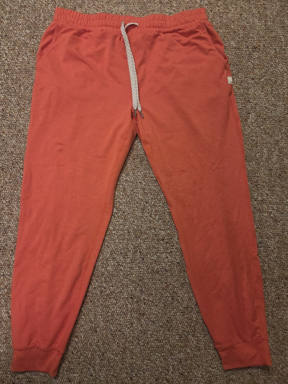 Vuori Orange Drawstring Performance Jogger Pants